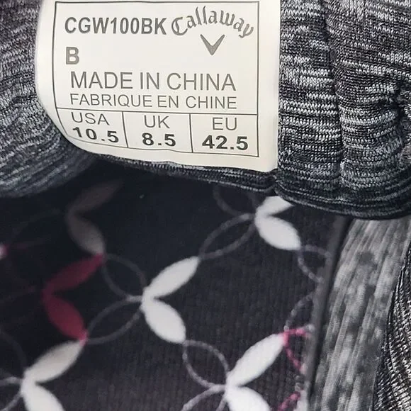 Callaway Halo Women's 10.5 B Black Golf Shoes All‎ Spikes Included - Picture 12 of 14